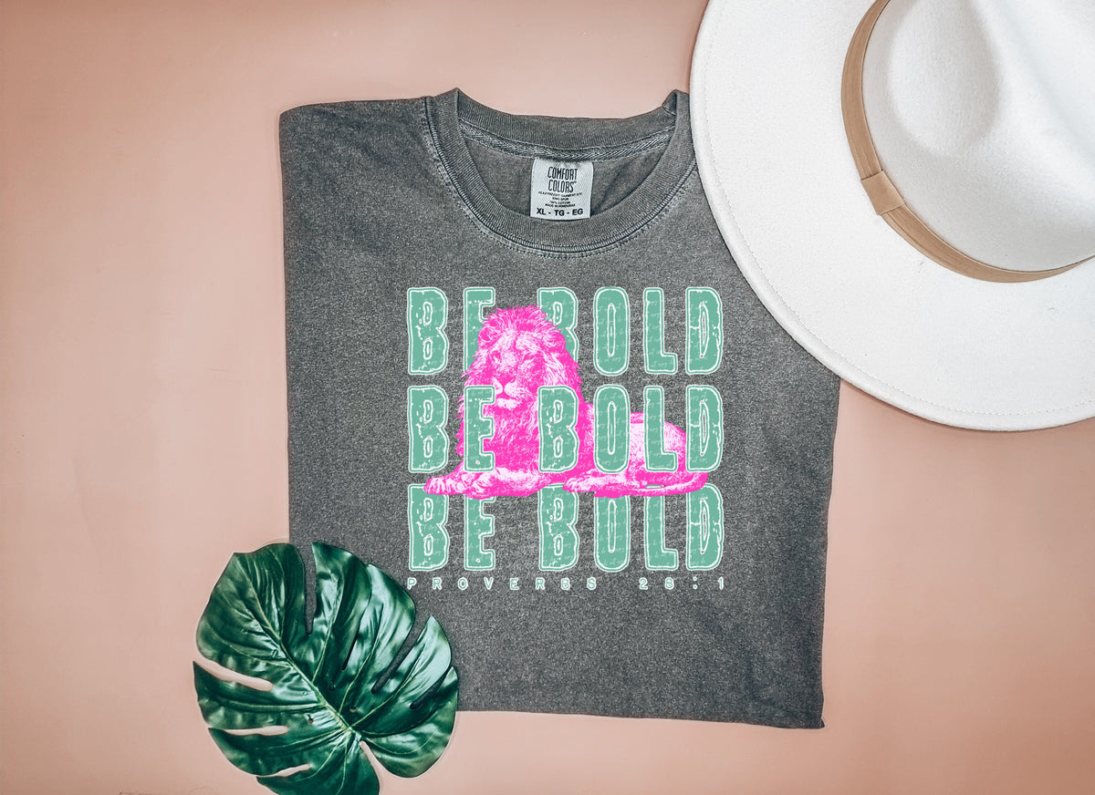 Be bold stacked pink lion 28218 DTF transfer