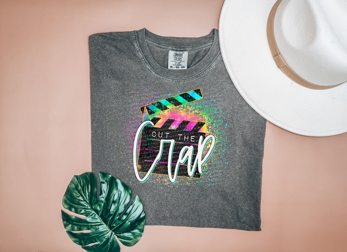 Cut the crap colorful 28217 DTF transfer