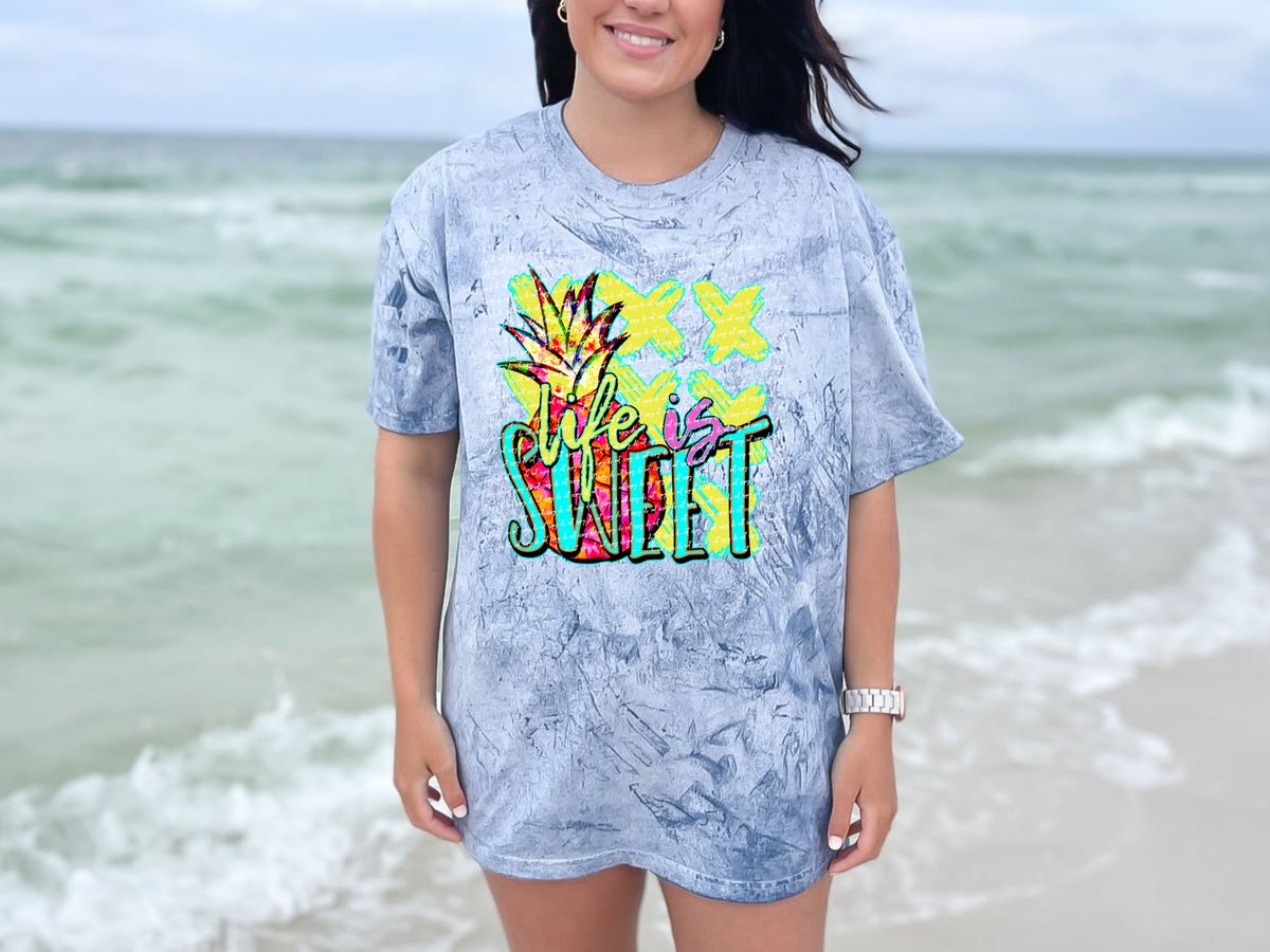 Life is sweet pineapple 28240 DTF transfer