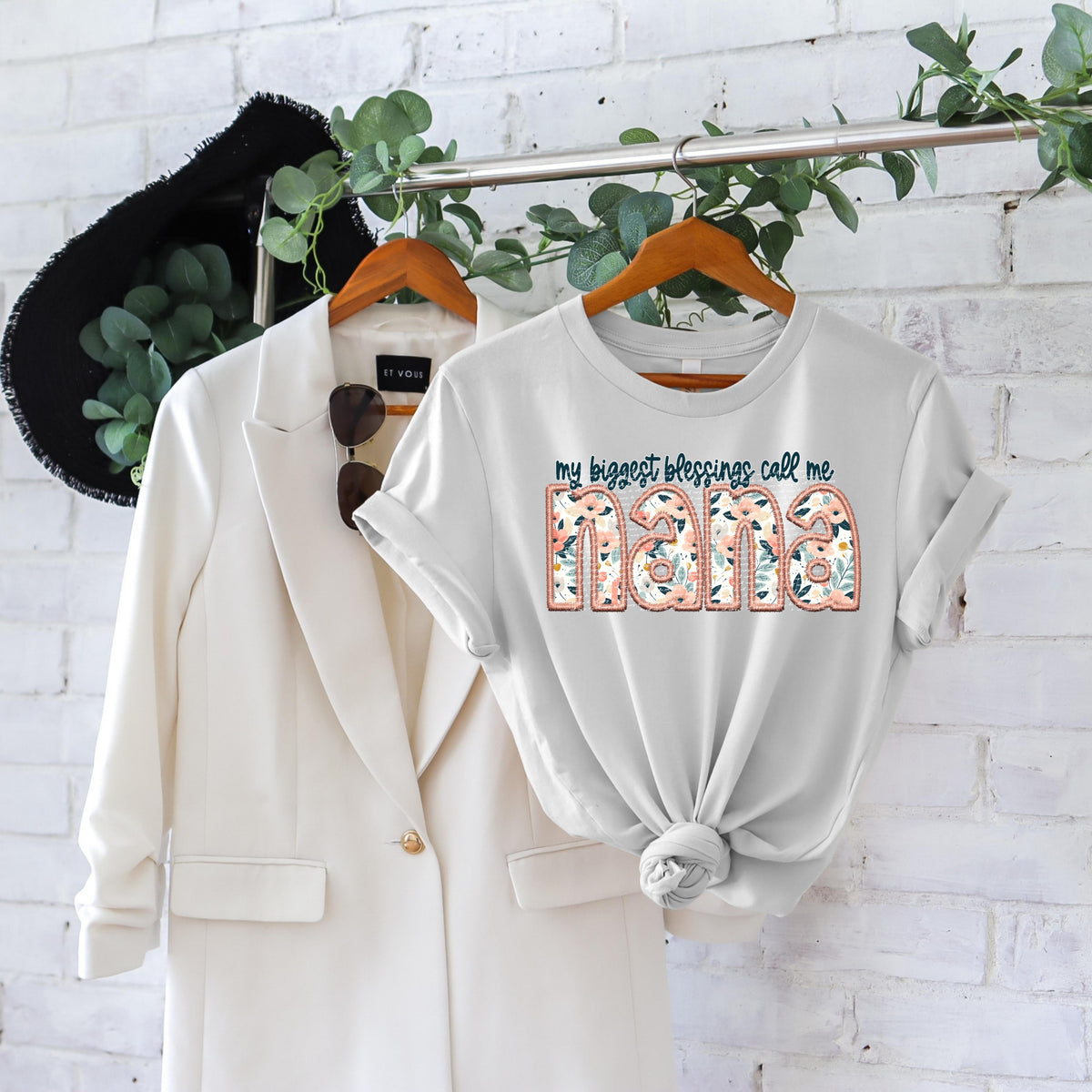 My biggest blessings call me nana floral 28388 DTF transfer