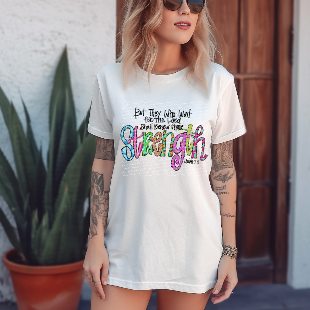 Strength colorful prints 28370 DTF transfer