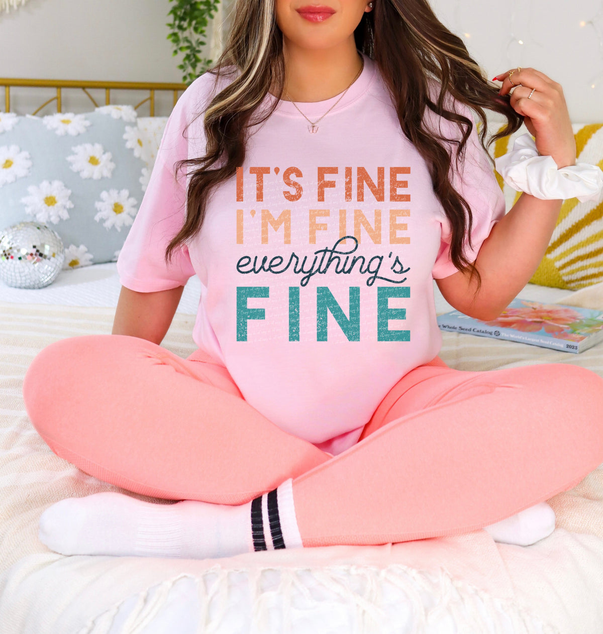 Its fine im fine everythings fine 28696 DTF TRANSFER