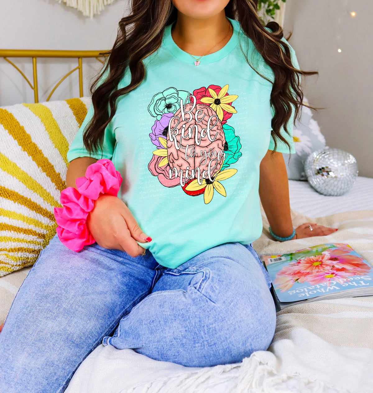 Be kind to your mind forals 28685 DTF TRANSFER