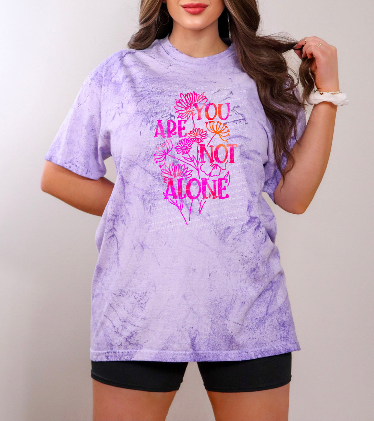 You are not alone colorful 28673 DTF TRANSFER