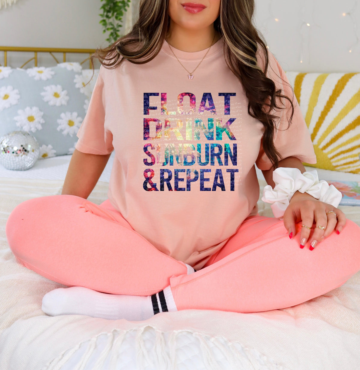 Float drink sunburn And repeat 28491 DTF TRANSFER