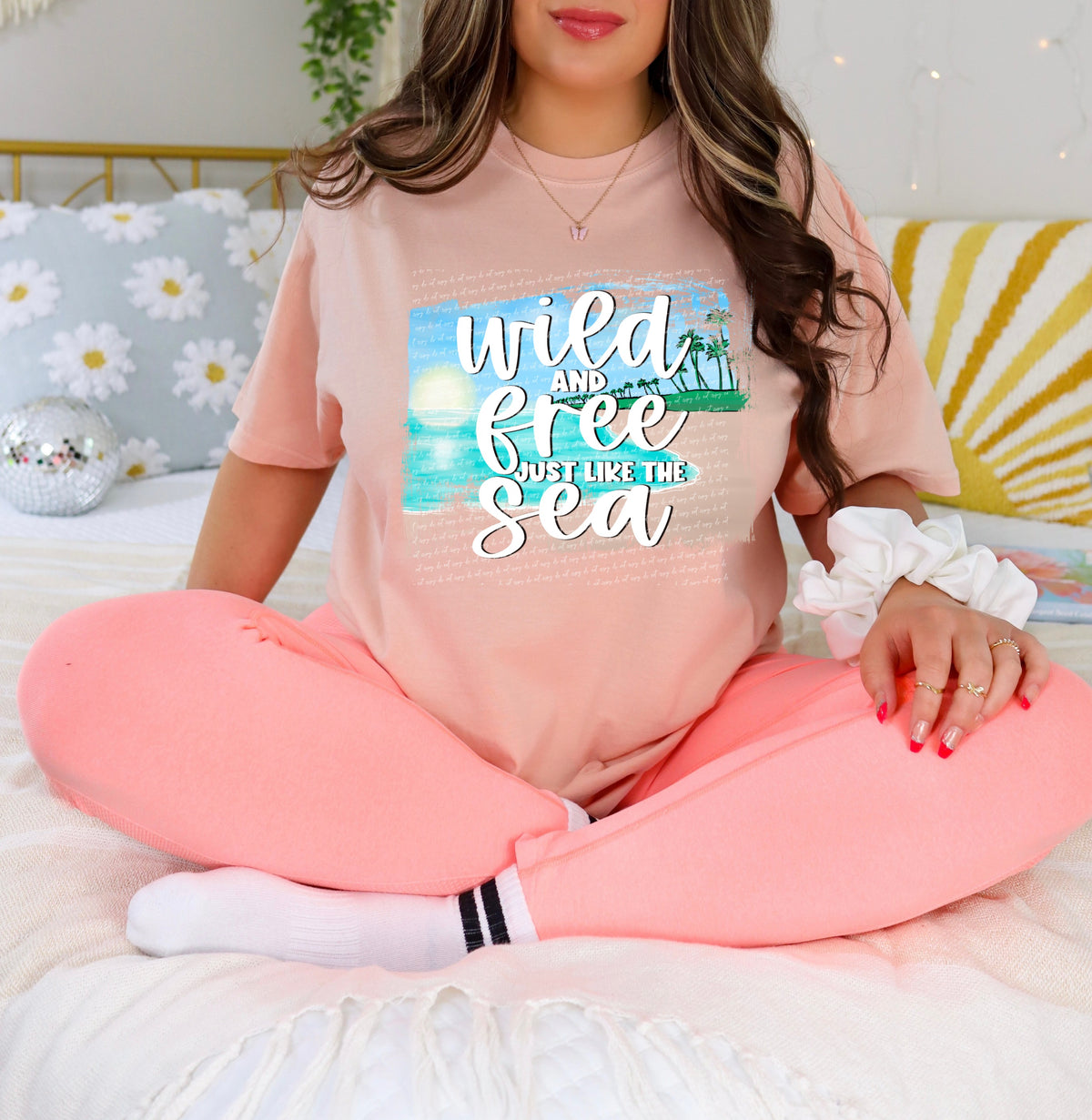 Wild and free just like the sea 28475 DTF TRANSFER