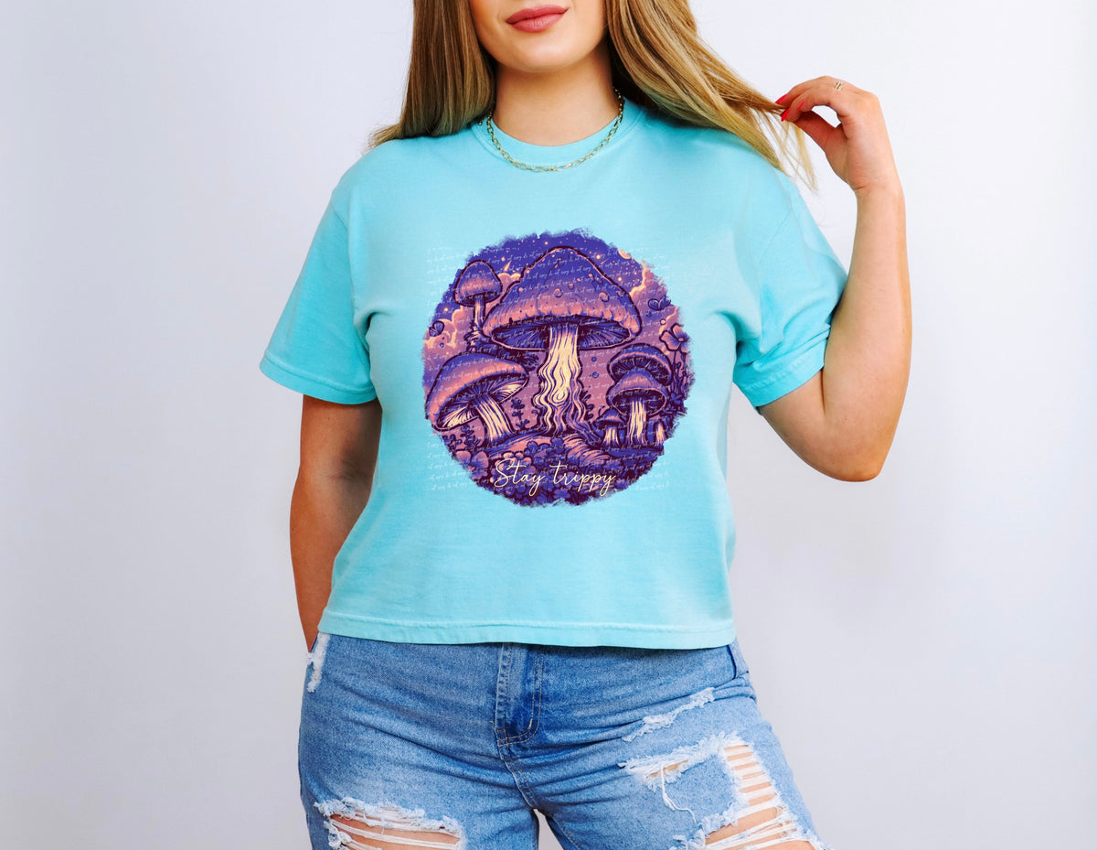 Stay happy mushroom 28633 DTF TRANSFER