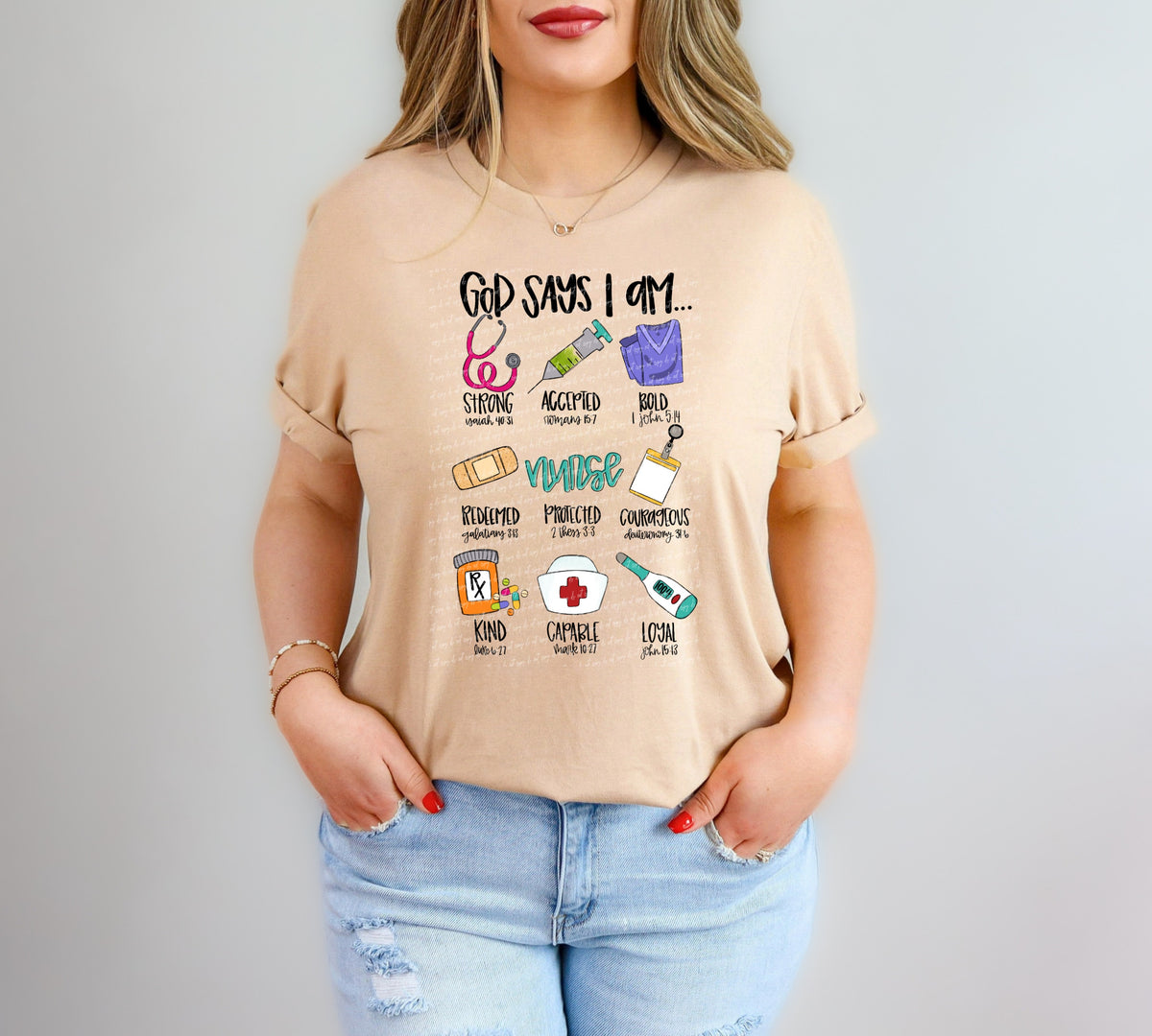 God says i am nurse 28616 DTF TRANSFER