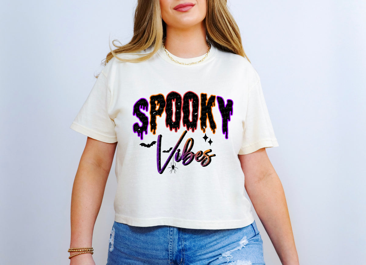 Spooky vibes grunge  28609 DTF TRANSFER