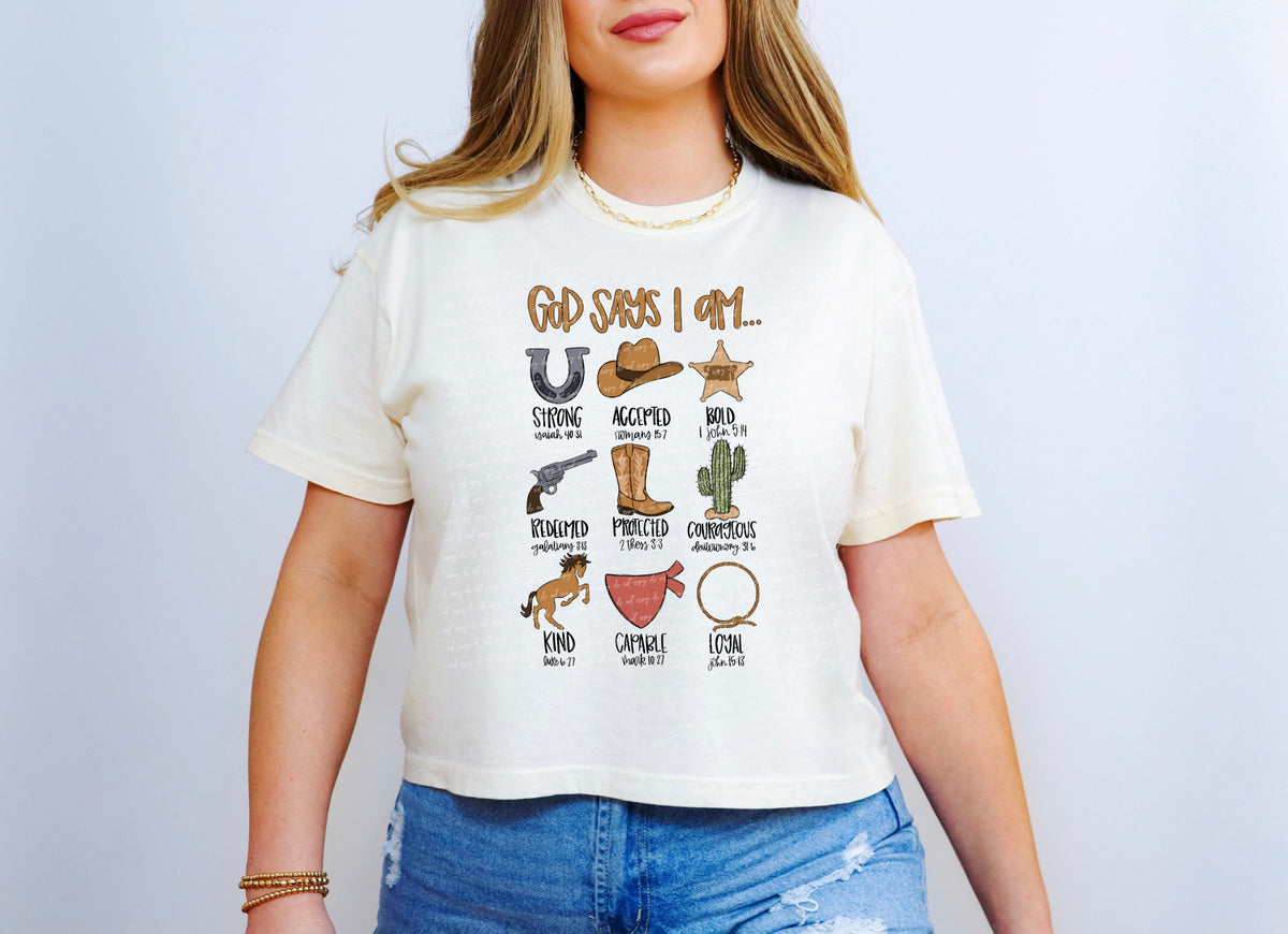 God says i am country 28608 DTF TRANSFER