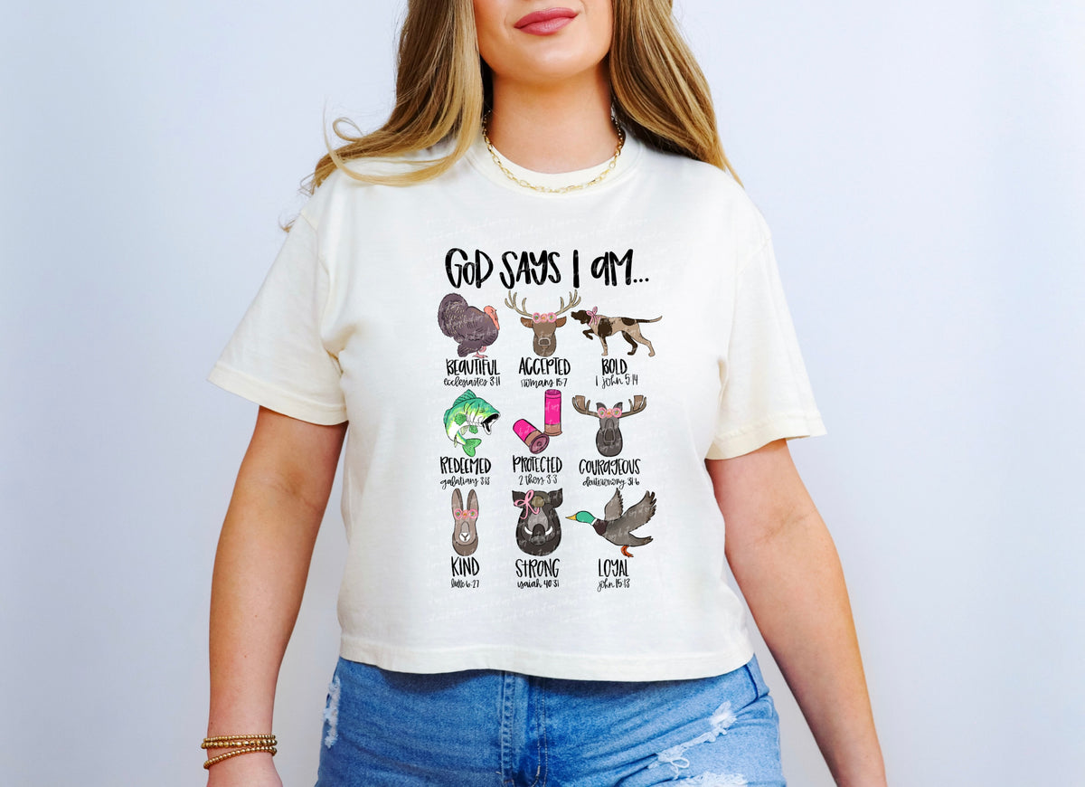God says i am girl hunting 28602 DTF TRANSFER