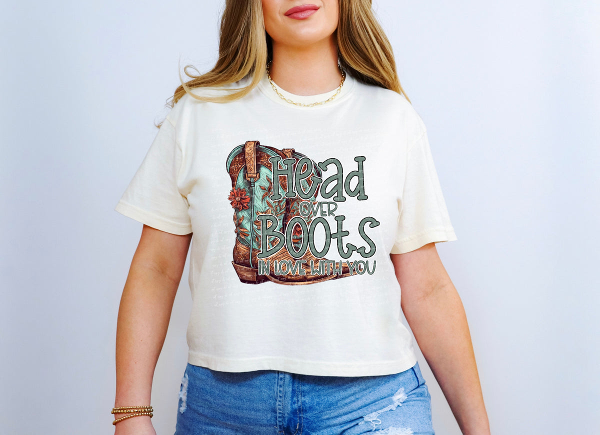 Head over boots in love with you 28601 DTF TRANSFER