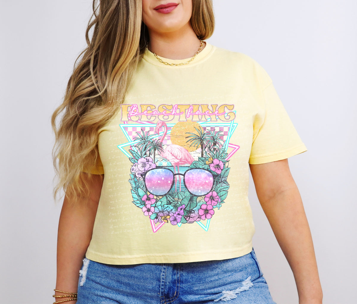 Beach face resting 28598 DTF TRANSFER