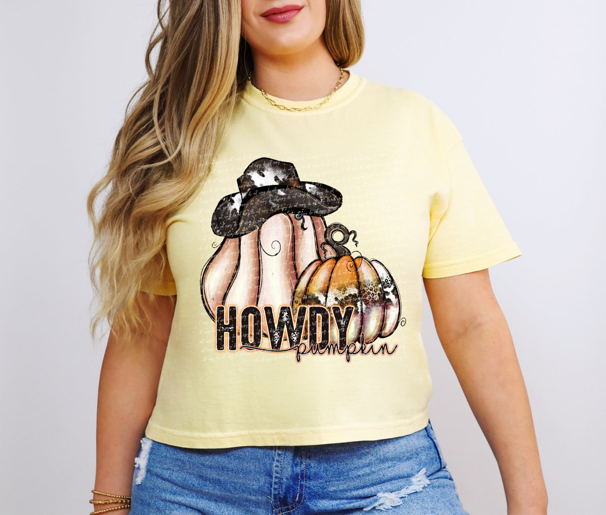 Howdy pumpkin cowprint hat 28592 DTF TRANSFER