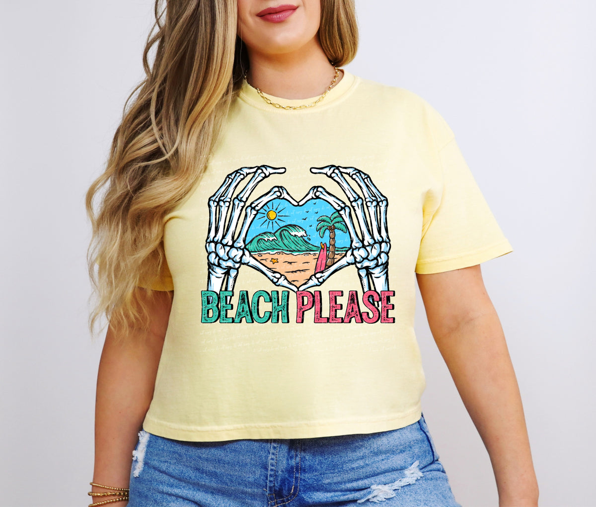 Beach please skellie hands 28589 DTF TRANSFER
