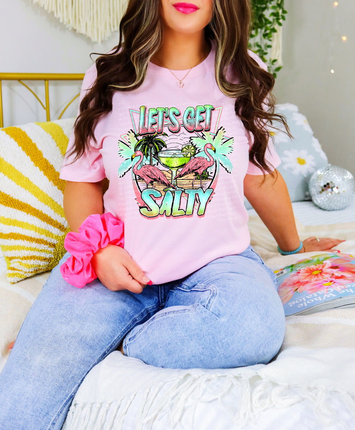 Lets get salty flamingos 28570 DTF TRANSFER