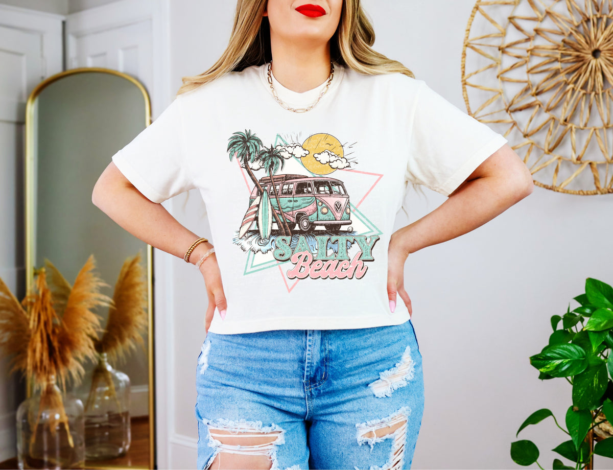 Salty beach vw 28551 DTF TRANSFER