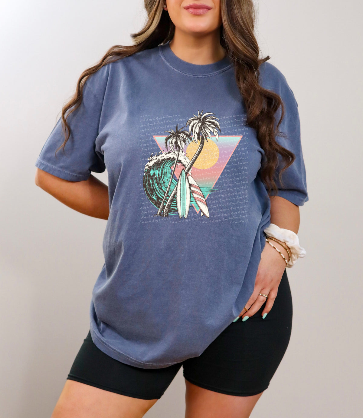 Triangle surf board waves   28506 DTF TRANSFER