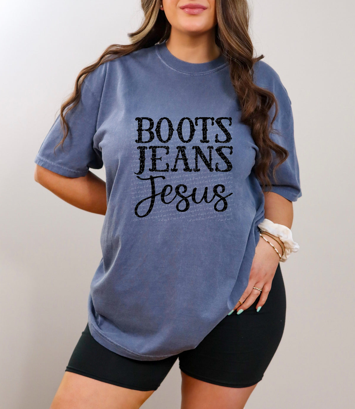 Boots jeans jesus black 28507 DTF TRANSFER