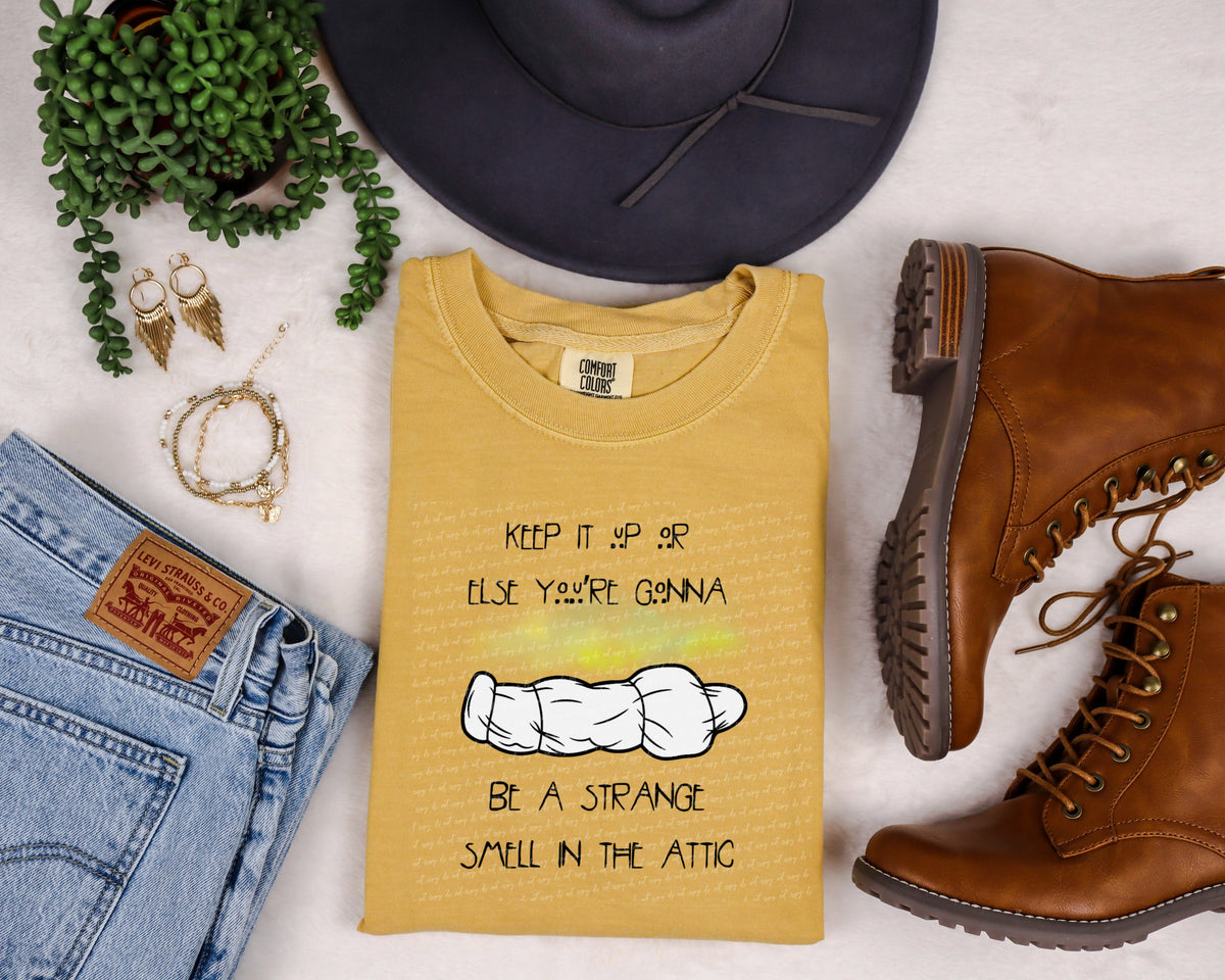 Keep it up or else youre gonna be a strange smell in the attic 28512 DTF TRANSFER