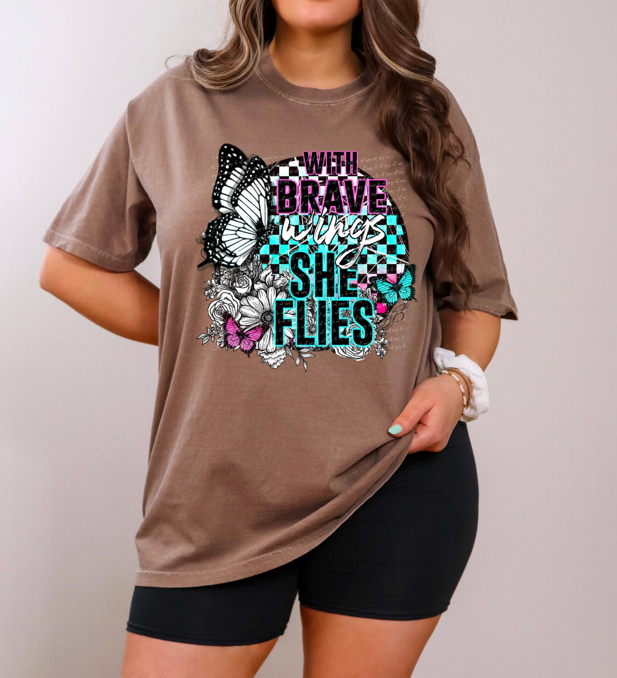 With brave wings she flies 28526 DTF TRANSFER