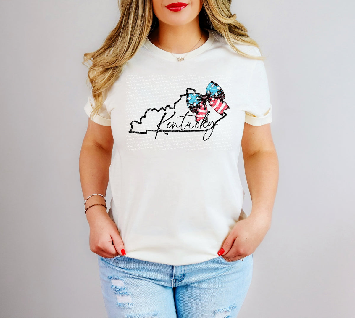 Kentucky patriotic bow 34061 DTF transfer