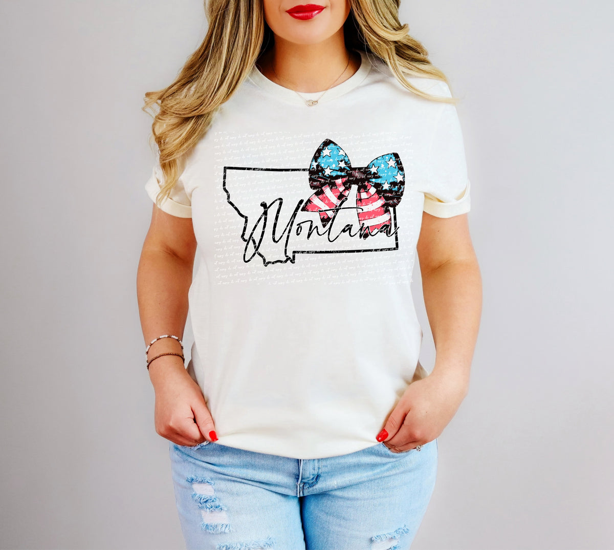 Montana patriotic bow 34043 DTF transfer