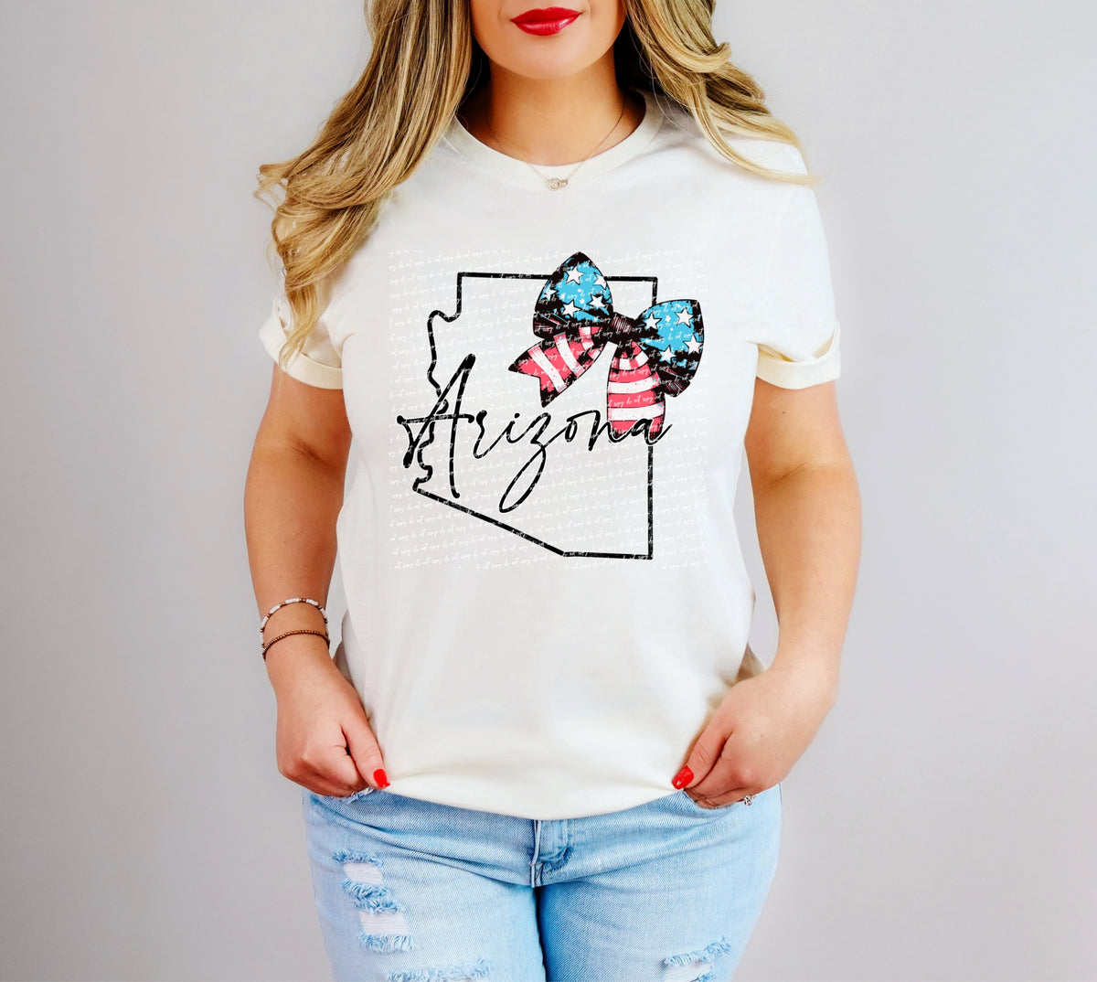 Arizona patriotic bow 34031 DTF transfer