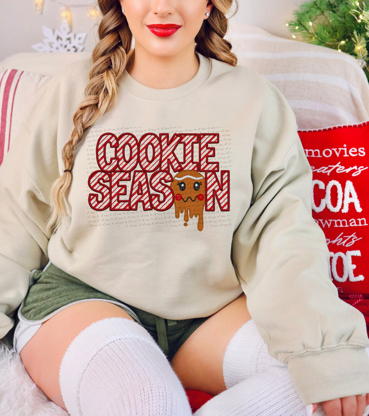 Cookie season candycane filled gingerbread (City) 34933 DTF transfer