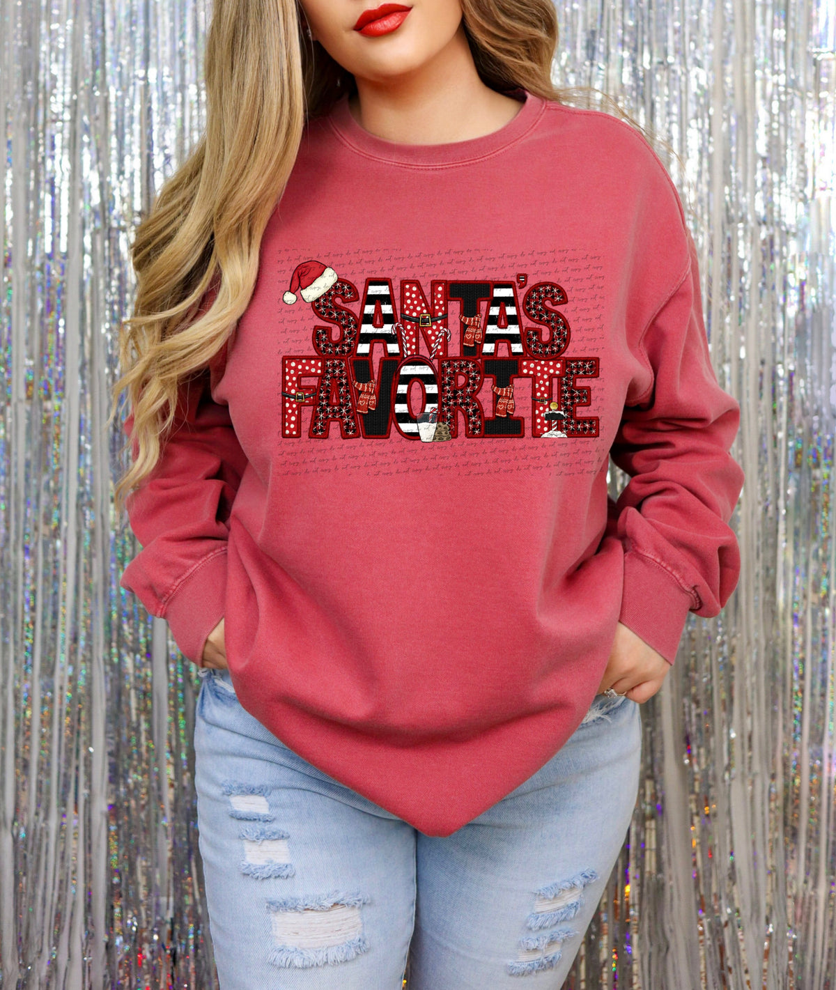 Santas favorite christmas patterns (City) 34954 DTF transfer