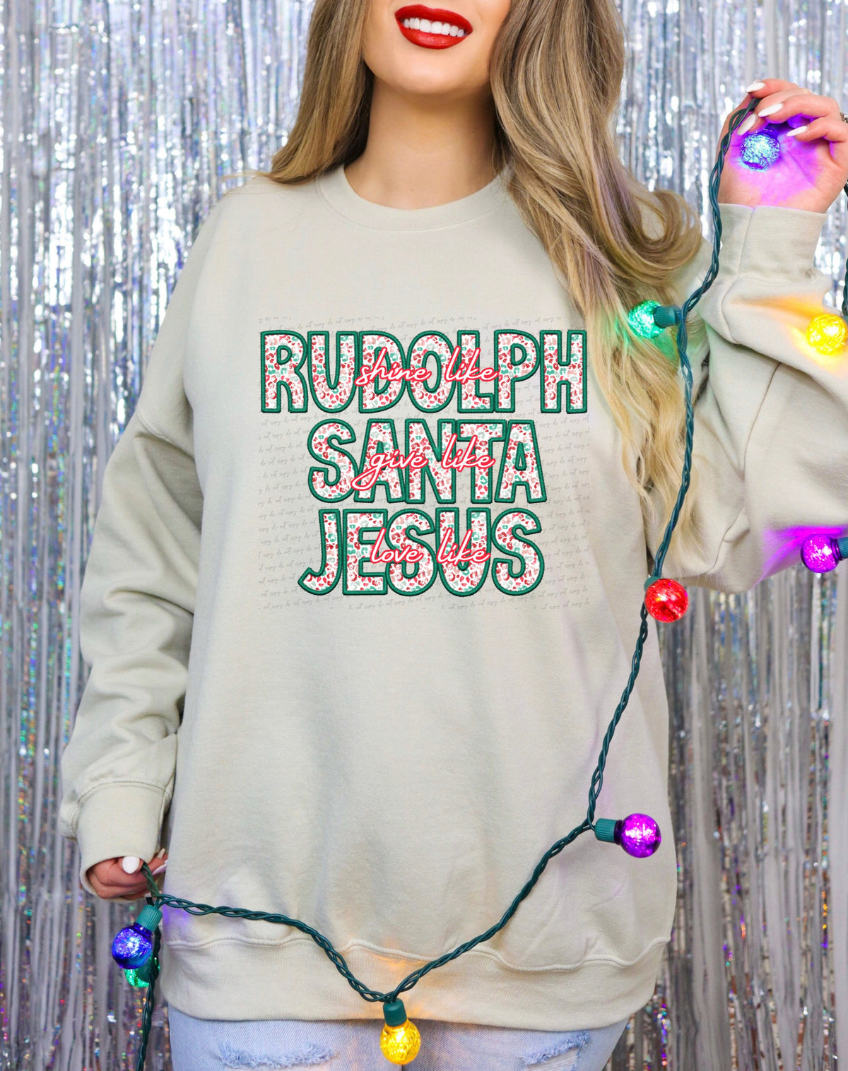 Rudolph santa jesus leopard (City) 34896 DTF transfer