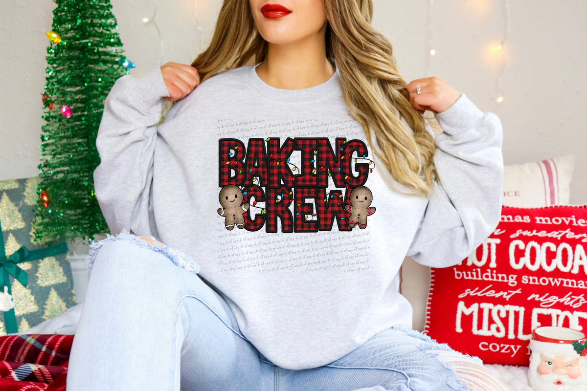 Baking crew gingerbread men PLAID (City) 34902 DTF transfer