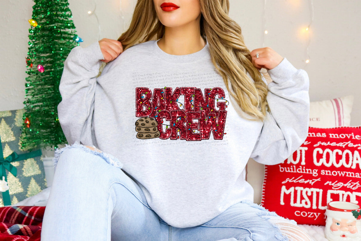 Baking crew chocolate chip cookies SEQUIN (City) 34904 DTF transfer