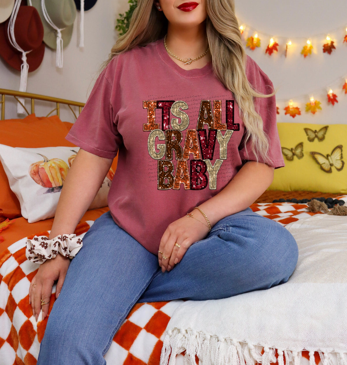 Its all gravy baby sequin (City) 34912 DTF transfer