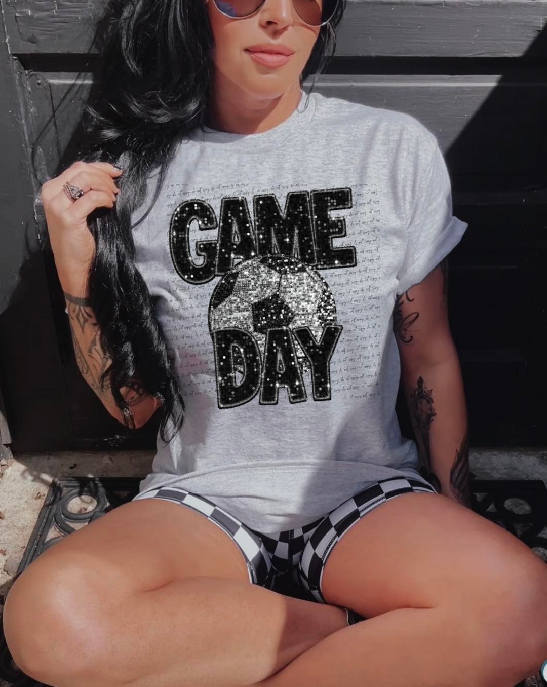 Game day soccer sequin (City) 34861 DTF transfer