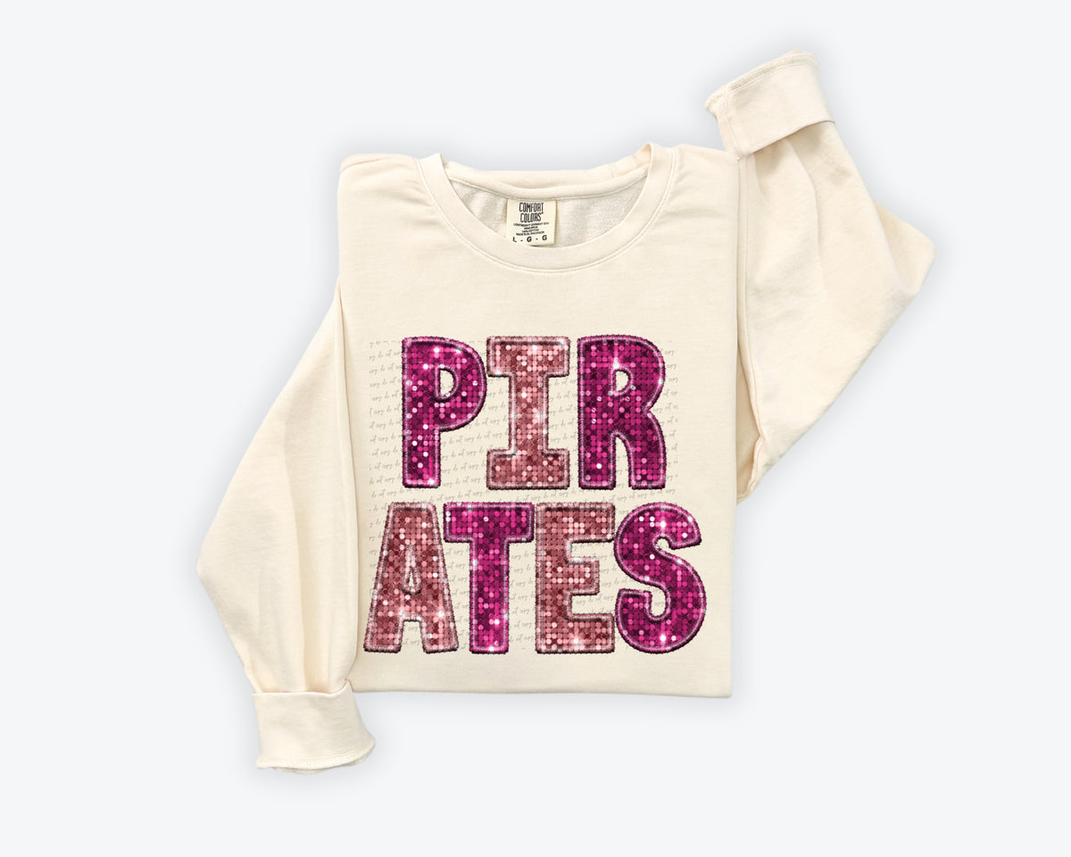 Pirates pinks sequin (City) 34875 DTF transfer