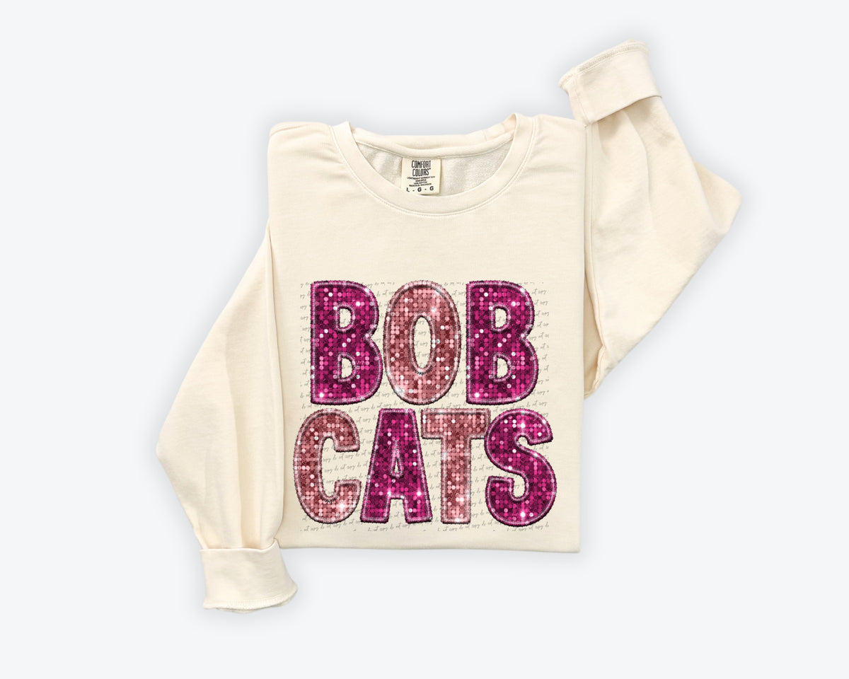 Bobcats pinks sequin (City) 34873 DTF transfer