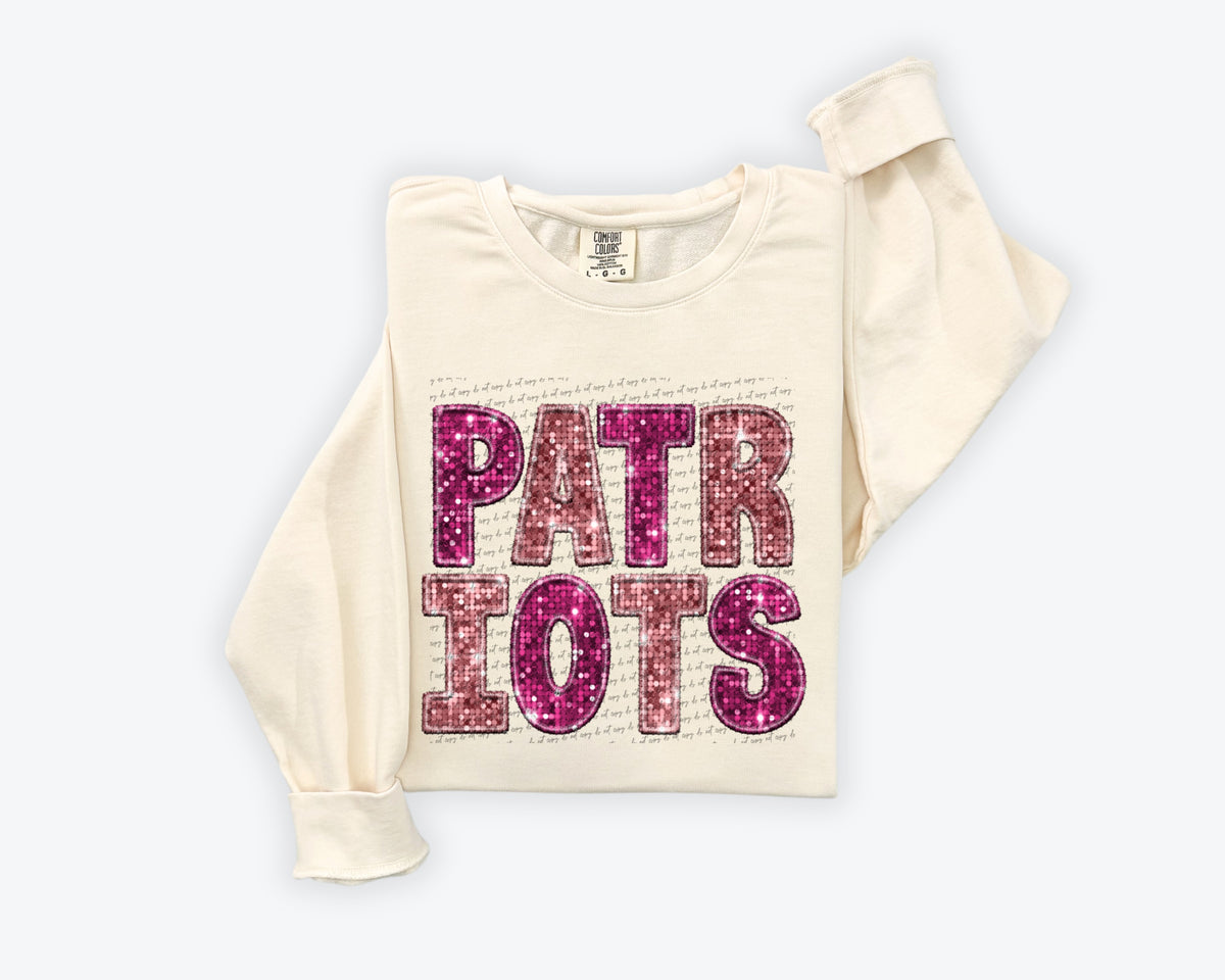 Patriots pinks sequin (City) 34869 DTF transfer