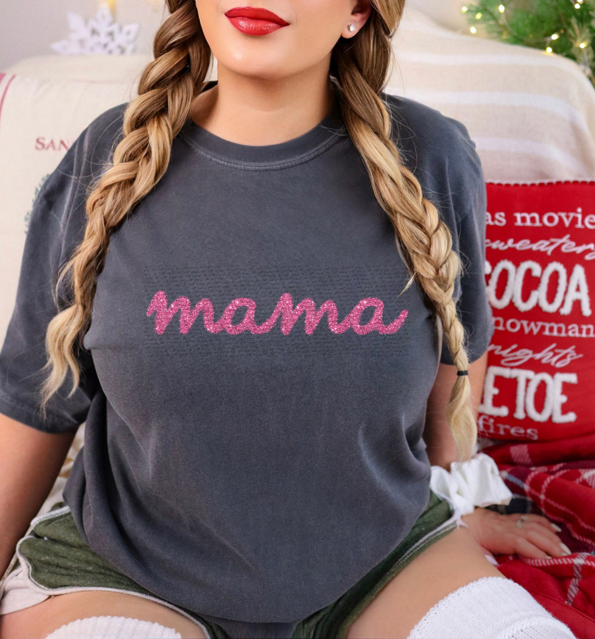 Mama pink fuzz (City) 40188 DTF transfer