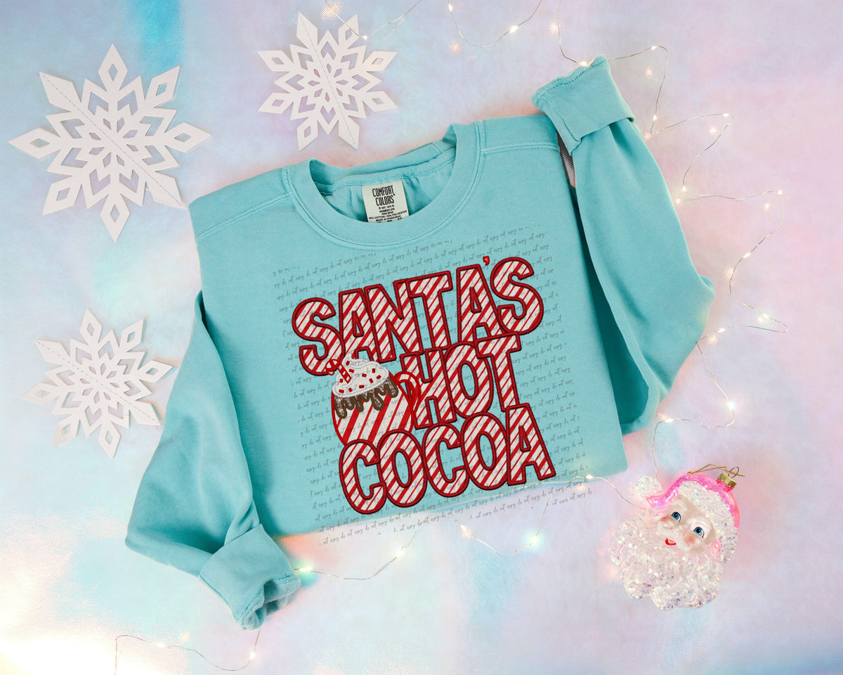 Santas hot cocoa candycan filled cup letters (City) 40182 DTF transfer
