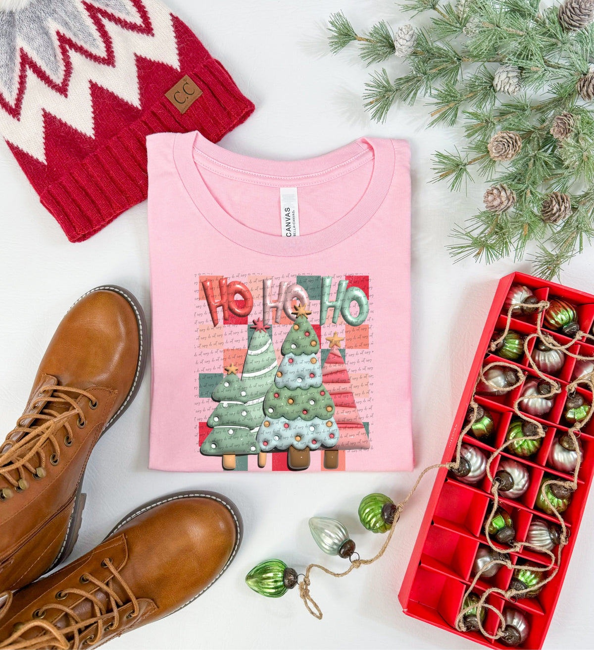 Ho ho ho pastel trees (City) 40166 DTF transfer