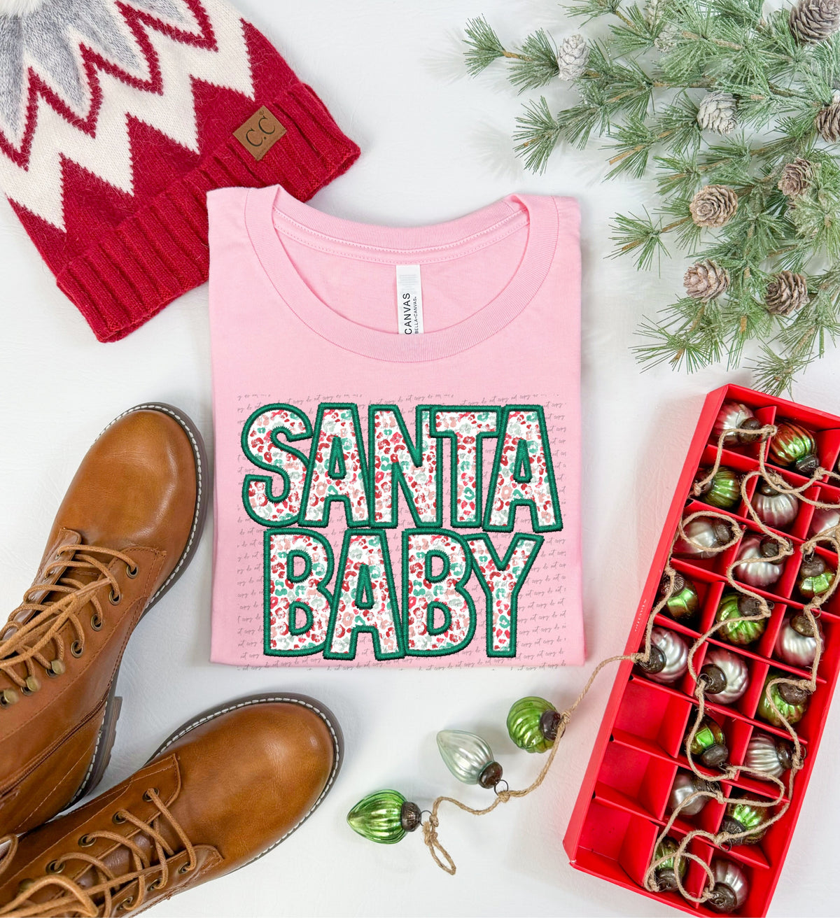 Santa baby colorful leopard (City) 40161 DTF transfer