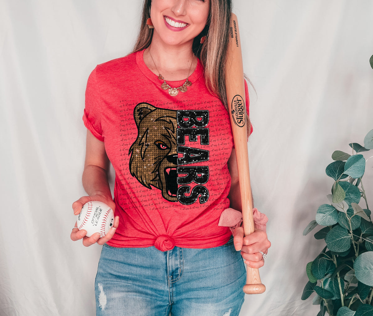 Bears BLACK sequin (City) 40119 DTF transfer