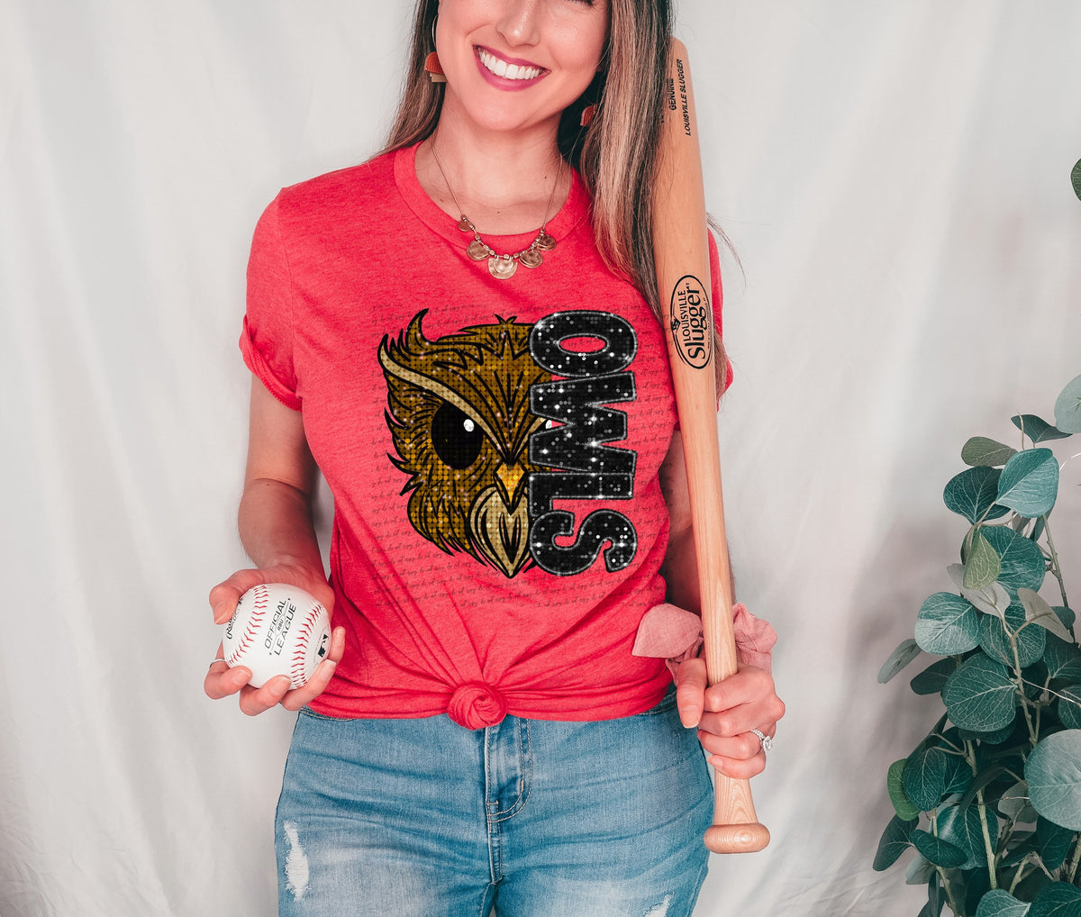 Owls BLACK sequin (City) 40117 DTF transfer