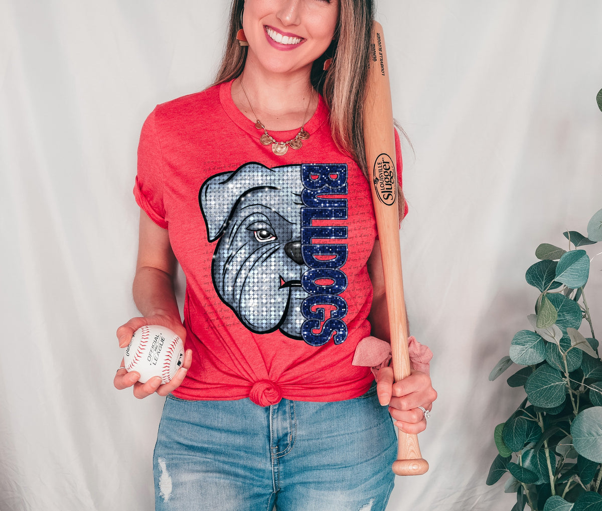 Bulldogs BLUE sequin (City) 40123 DTF transfer