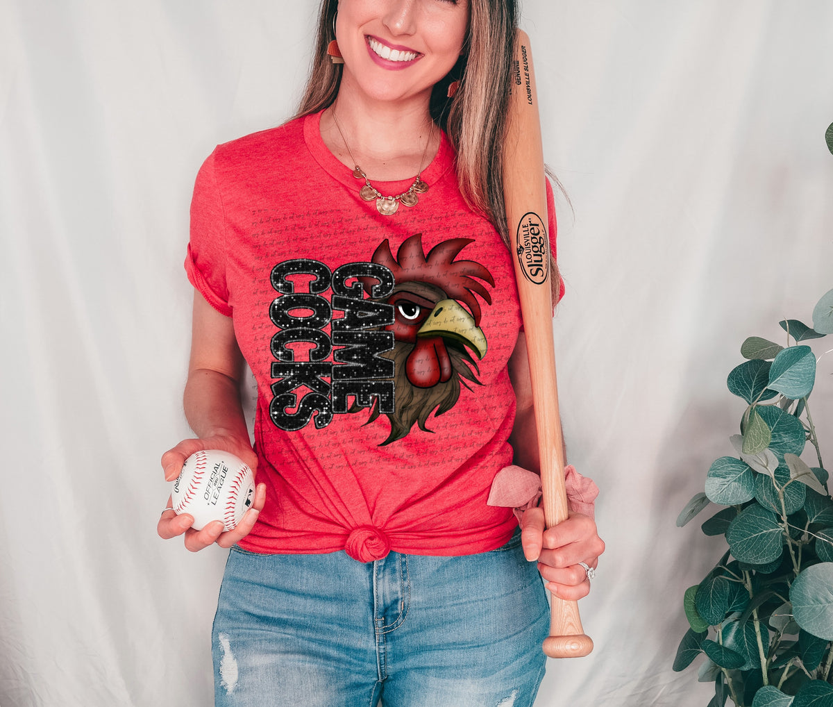 Game cocks BLACK sequin (City) 40104 DTF transfer
