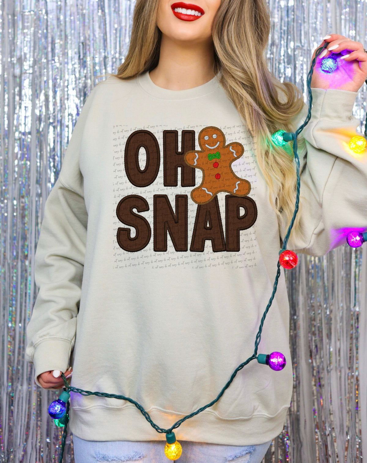 Oh snap gingerbread brown (City) 40091 DTF transfer