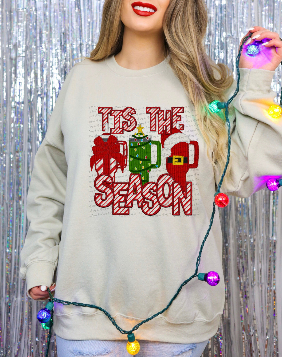 Tis the season cups candycane stripes (City) 40081 DTF transfer