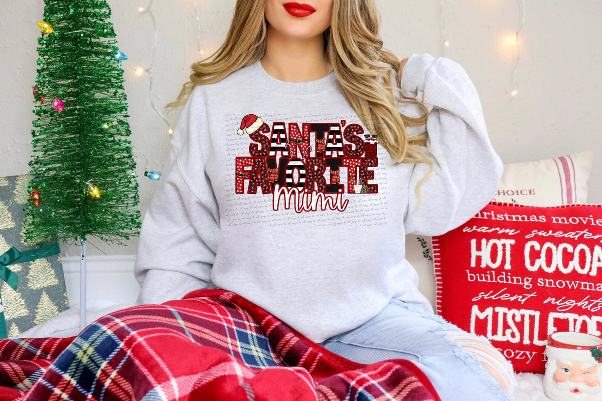 Santas favorite mimi patterned (City) 40032 DTF transfer
