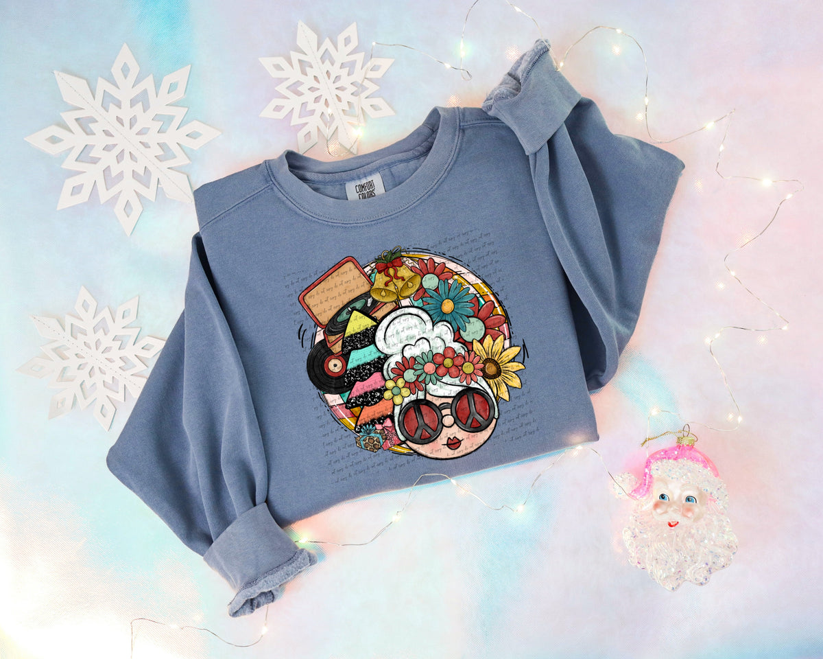 Retro mrs claus circle (City) 40221 DTF transfer